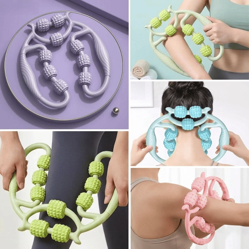 9 Tekerlekli Lenfatik Masaj Aleti– Selülit Karşıtı Vücut Sıkılaştırıcı Ve Şekillendirici Kas Rahatlatıcı Roller Bx40