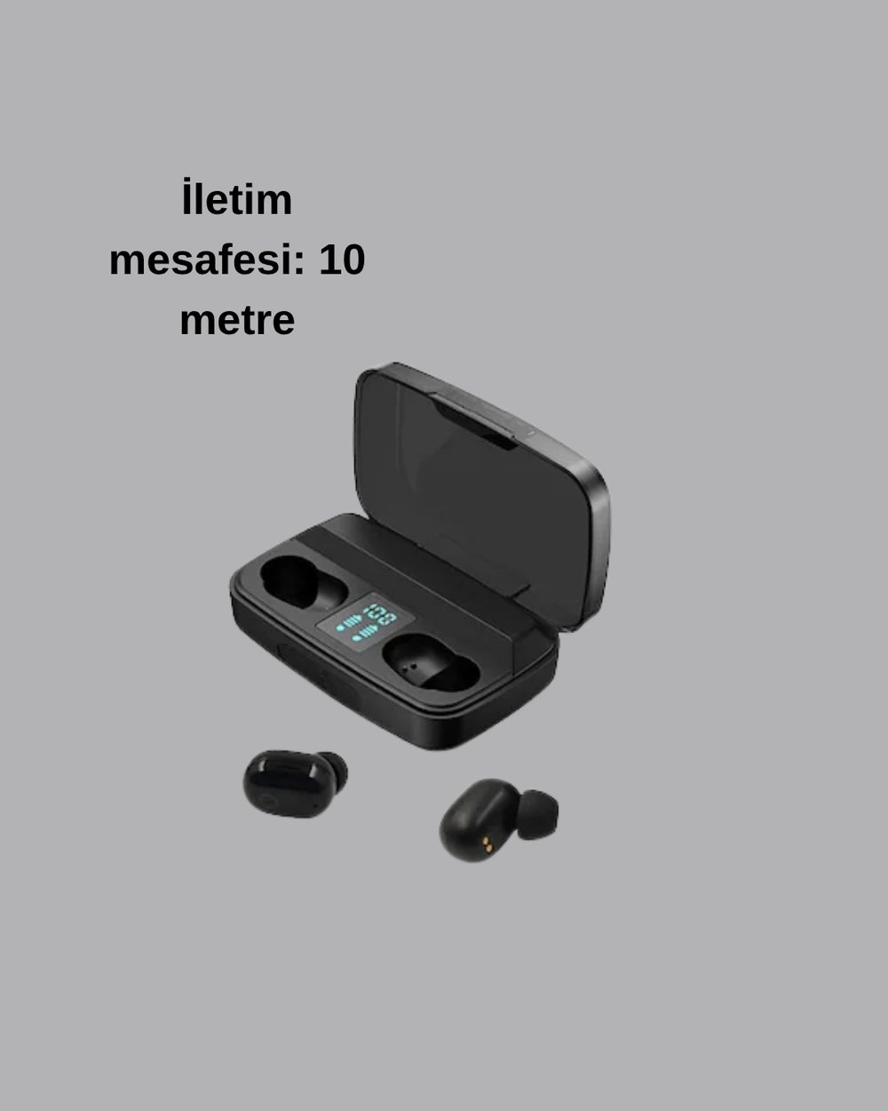 A10s Kablosuz Bluetooth Kulaklık – 1800mAh Powerbank, Otomatik Eşleşme, iOS/Android Uyumlu
