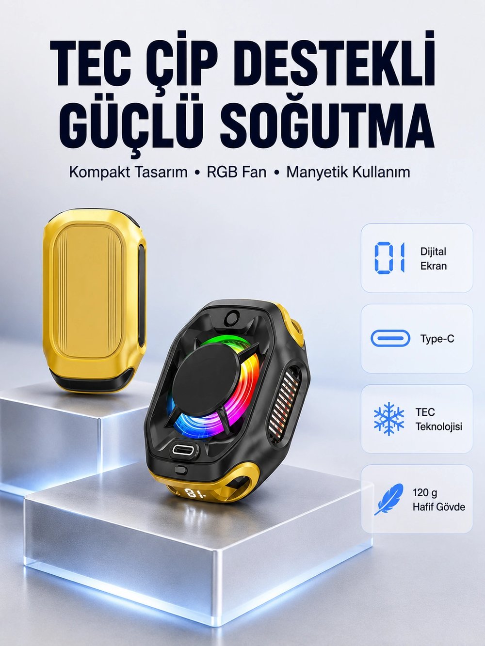 ABS Alüminyum Alaşımlı Hafif ve Dayanıklı Mobil Soğutucu  Yeni Nesil