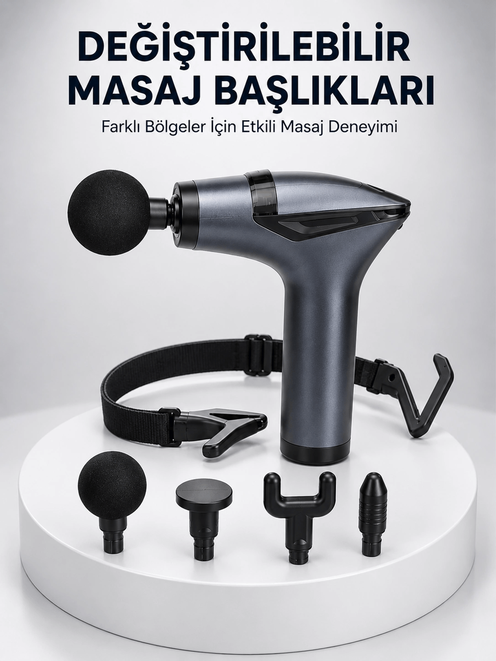 AKTÜEL 3in1 Taşınabilir Şarjlı Titreşimli Masaj Cihazı Çok Fonksiyonlu Yeni Nesil