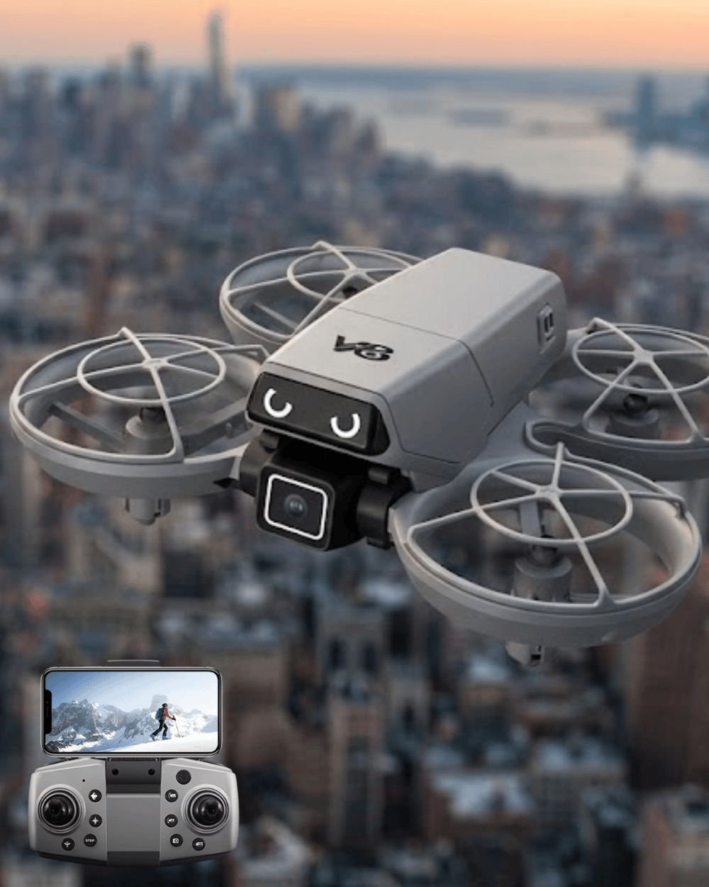 APP Kontrollü Kameralı Mini Drone Headless Mod Özellikli