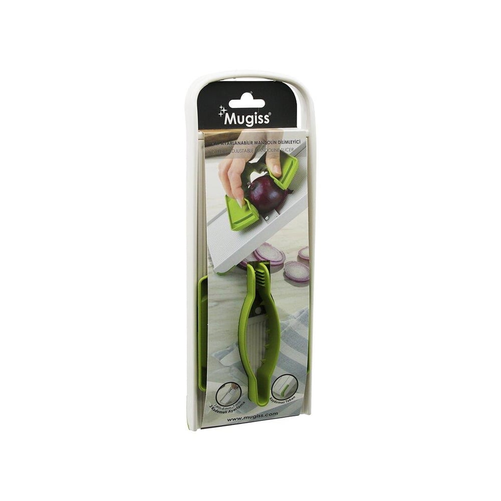 AYARLANABİLİR MANDOLİN DİLİMYECİ 3 KADEME = 3MM - 5MM - 7MM KAYDIRMAZ TABAN (3936)