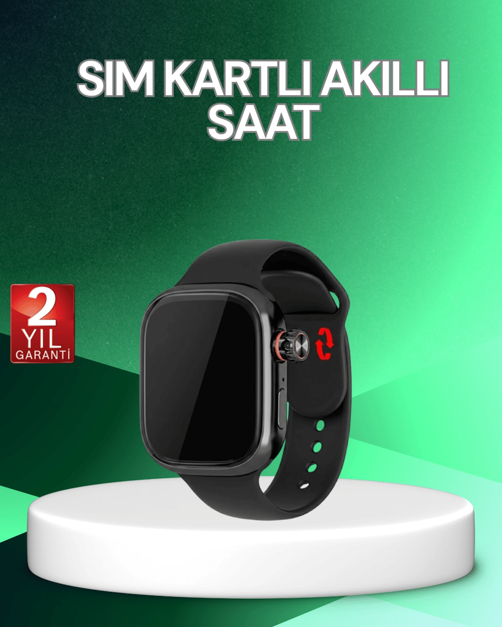 Adımsayar ve Nabız Ölçerli SIM Kartlı Akıllı Saat