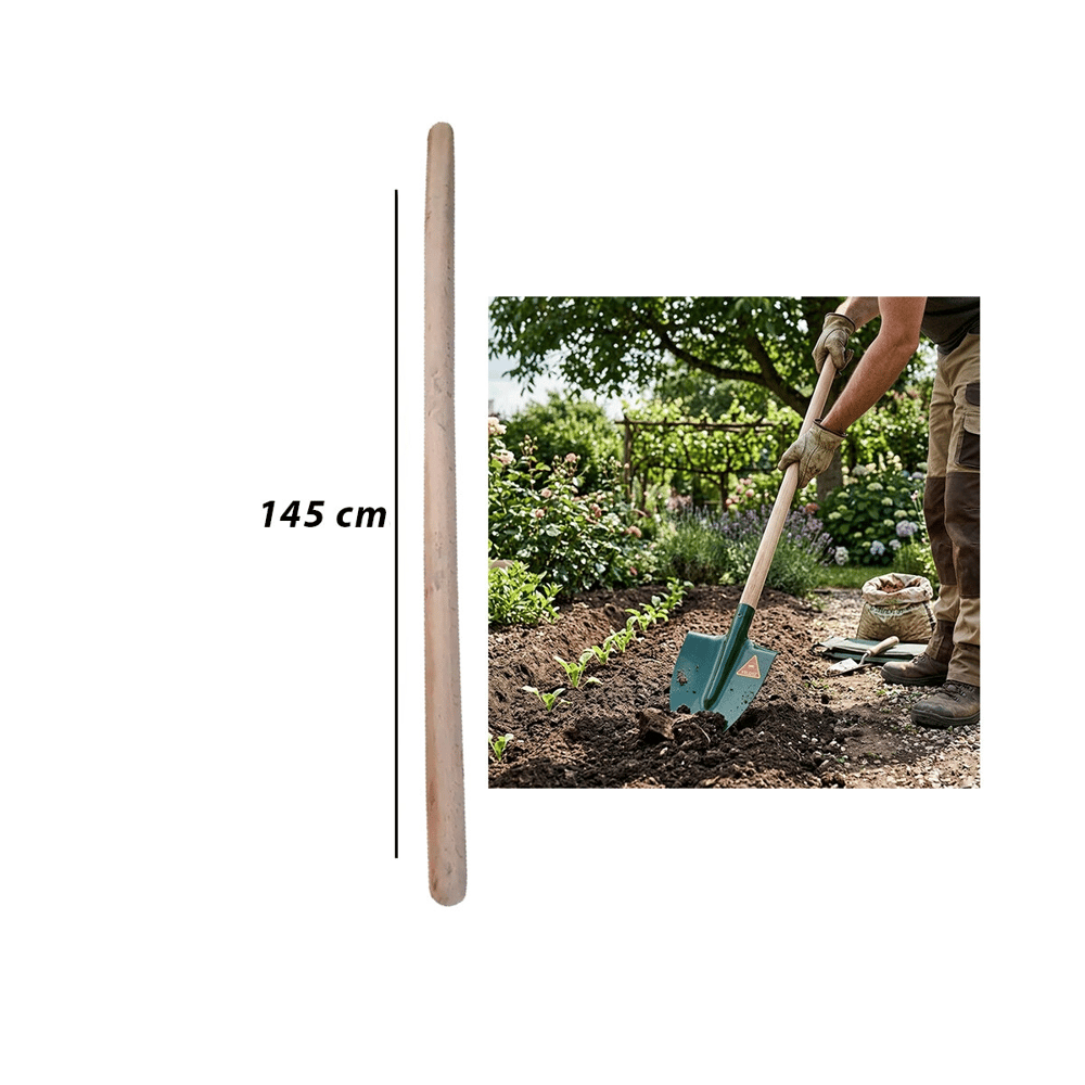 Ahşap Kürek Sap 145cm Bx40