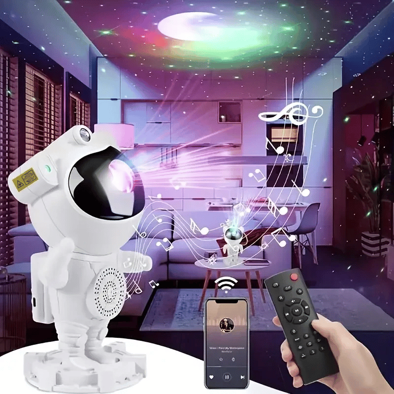 Akıllı Astronot Projeksiyon Gece Aydınlatma & Bluetooth Hoparlör Bx40