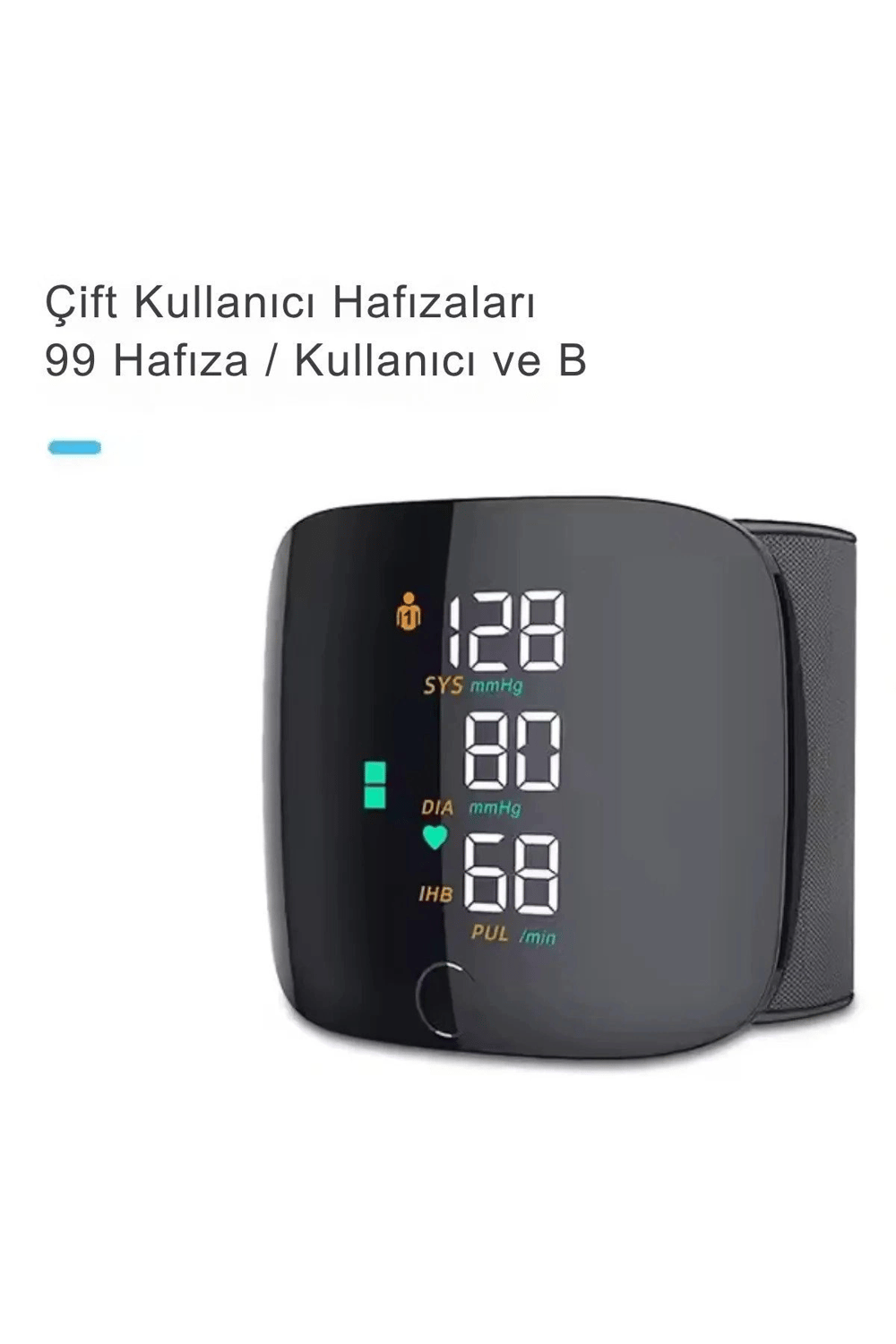 Akıllı Dijital Sesli Türkçe Konuşan Koldan Tam Otomatik Hassas Tansiyon Nabız Ölçme Aleti LCD Ekran