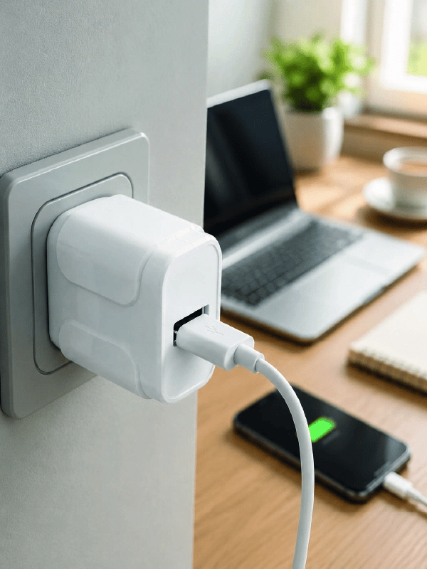 Akıllı Güvenlik Korumalı USB Şarj Başlığı 12W Güç Çıkışı