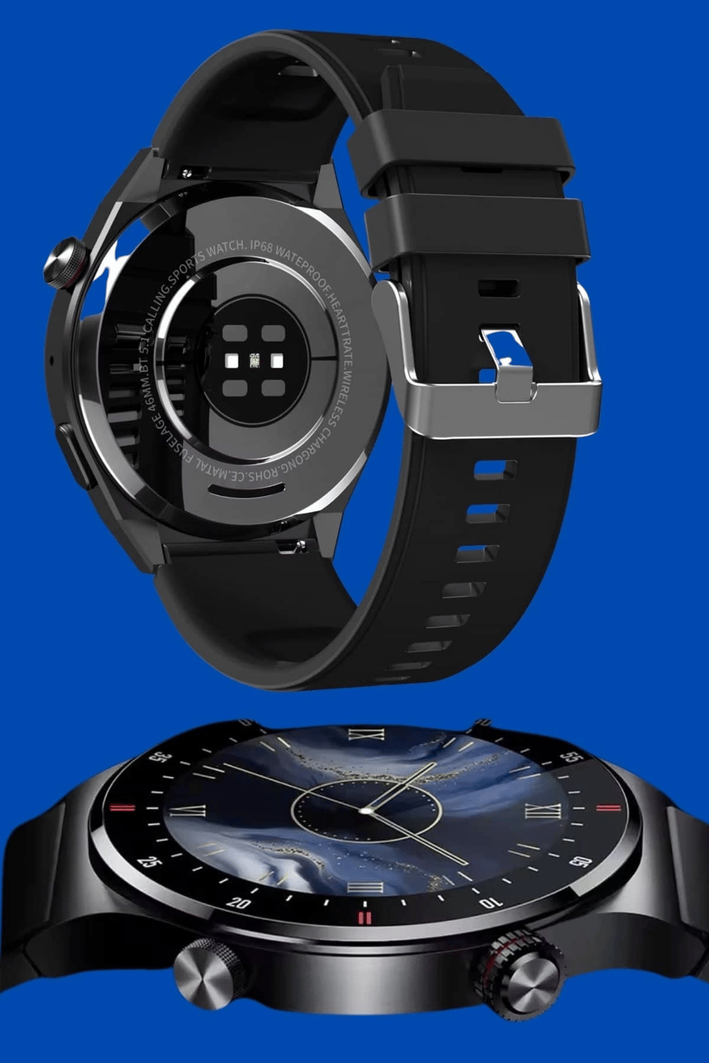 Akıllı Saat Amoled Ekran Bluetooth Bağlantılı Sesli Görüşme Nabız Ölçer