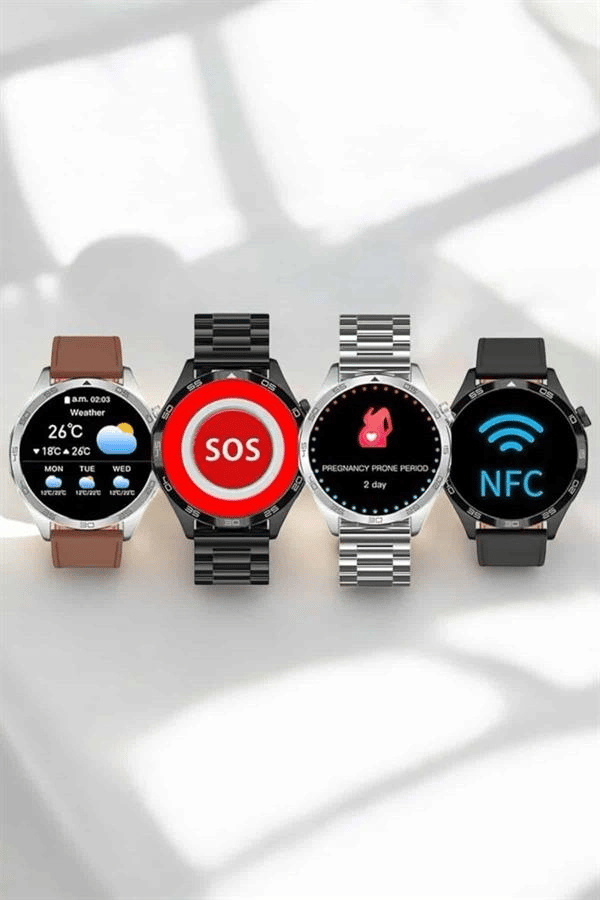 Akıllı Saat Bildirim Görme Sesli Görüşme Çoklu Kordon GPS Takibi