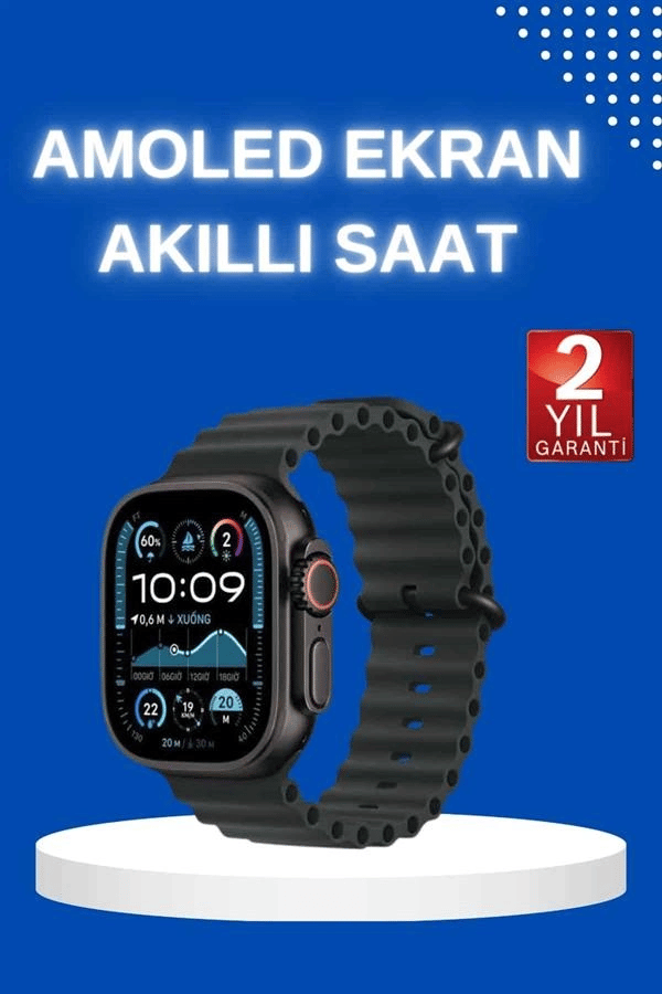 Akıllı Saat Bluetooth Bağlantılı NFC ve GPS Uyumlu Nabız Ölçer Sesli Görüşme Yeni Nesil