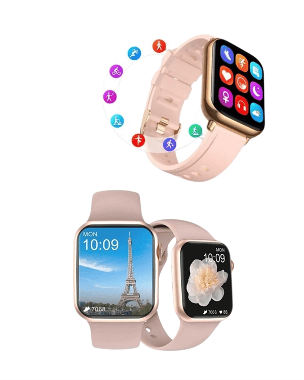 Akıllı Saat GPS Destekli – Kalp Ritmi Ölçer, Titreşimli Bildirim, Su ve Toz Geçirmez