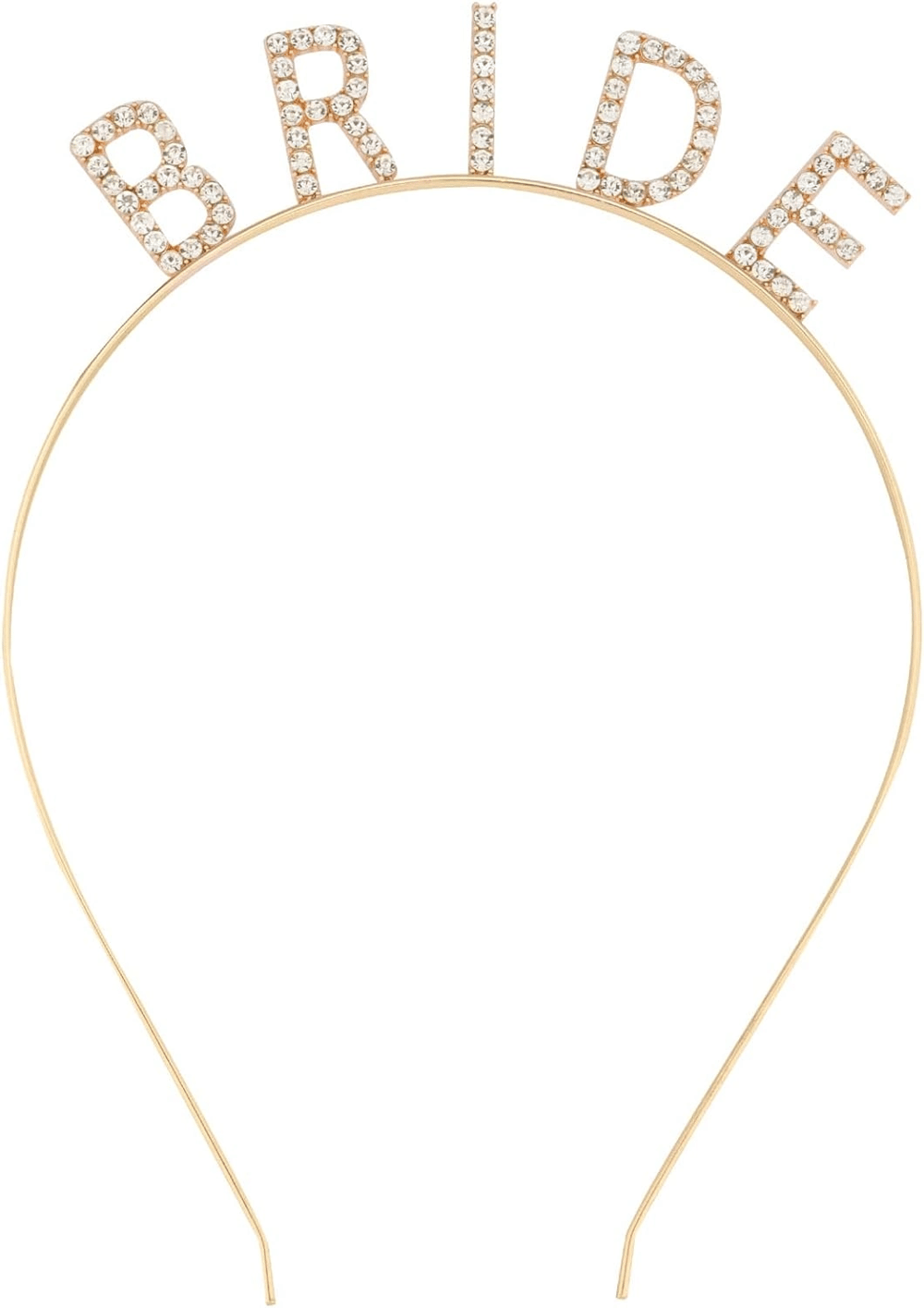 Altın Gold Renk Bekarlığa Veda Kristal Taş Bride Tacı İthal 16x10 Cm Bx40