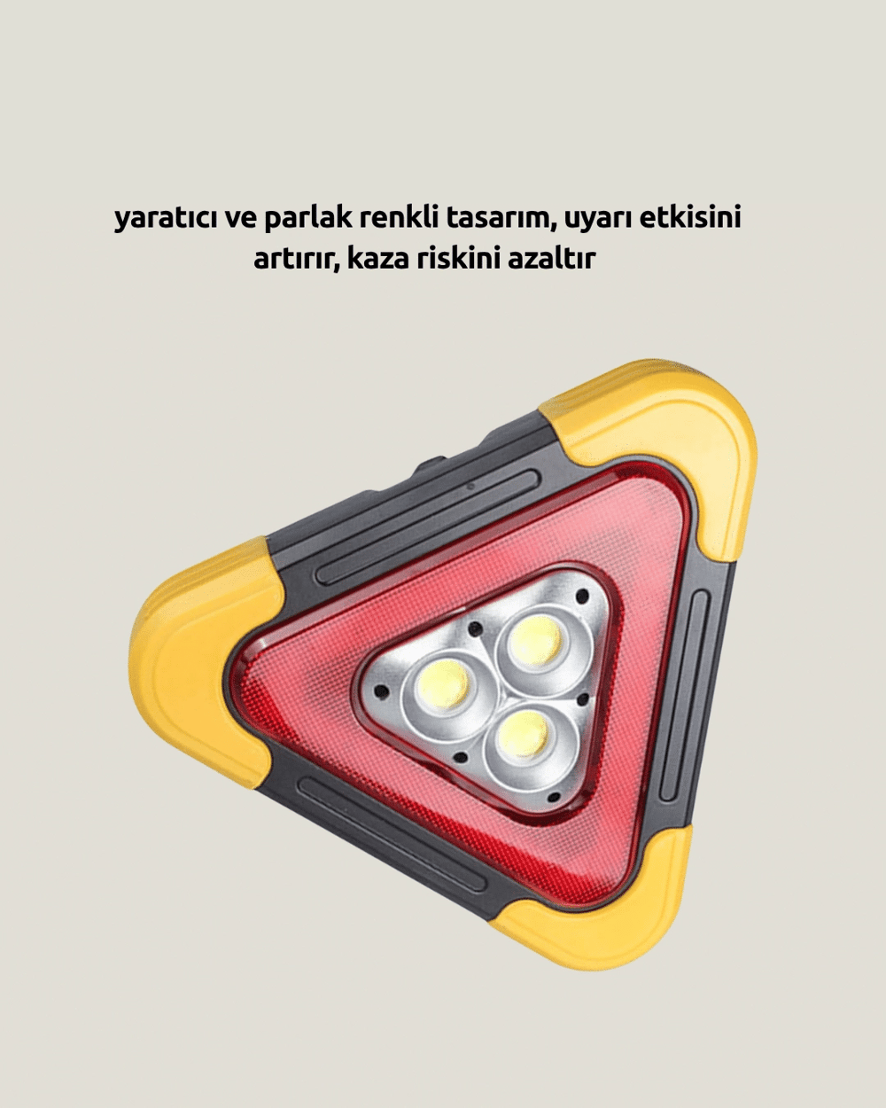 Alüminyum Gövdeli LED Üçgen Reflektörlü Acil Işık