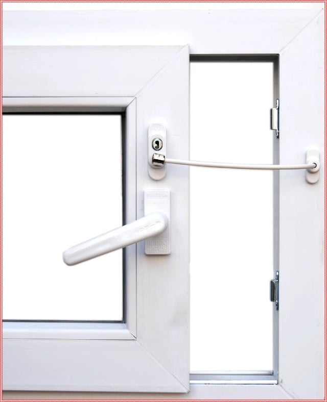 Anahtarlı Halatlı Pvc Kapı Pencere Emniyet Kilidi Bx40