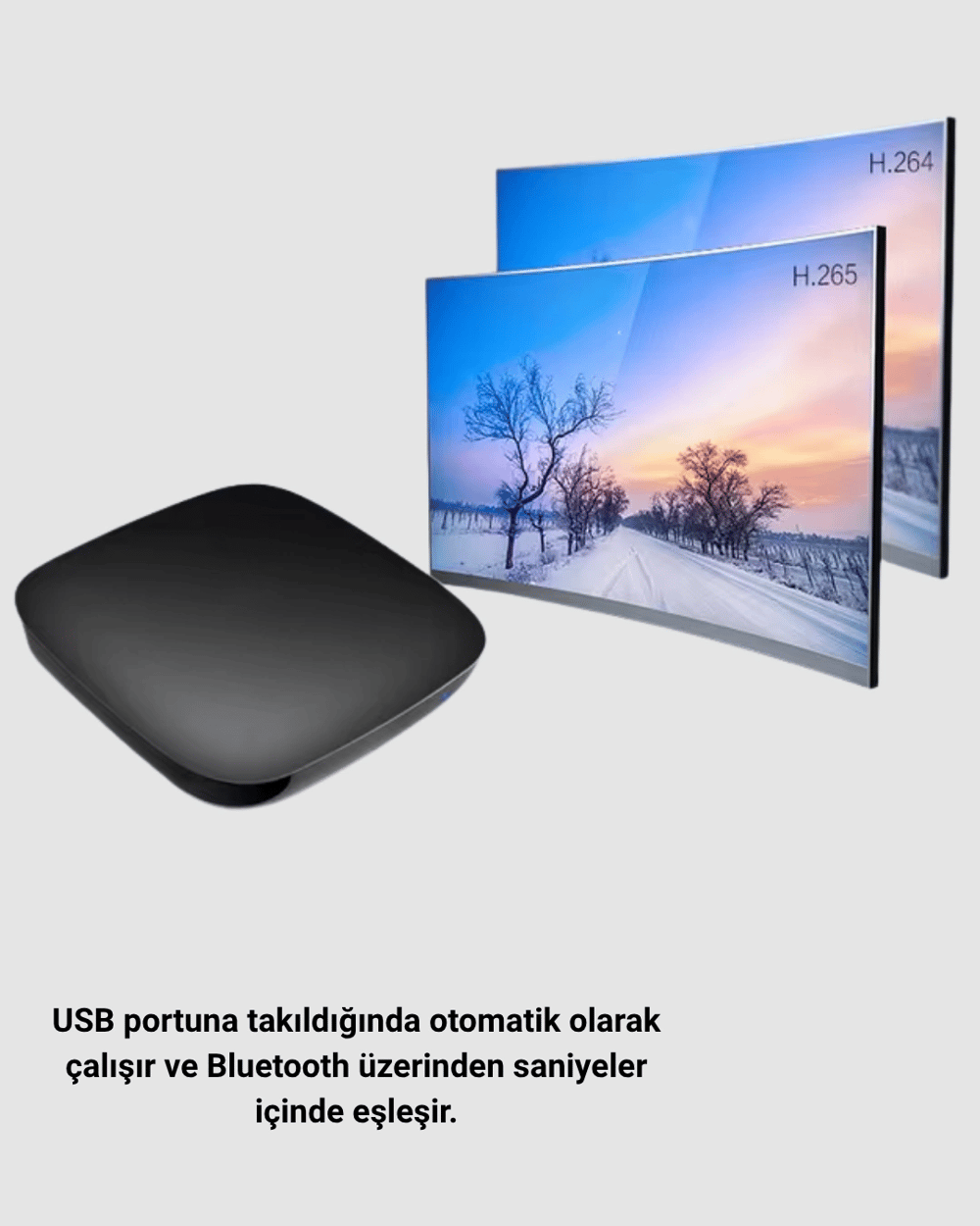 Android Auto Kablosuz Bağlantı Adaptörü 5.8GHz Hızlı WiFi ve Kompakt Tasarımlı Yeni Nesil