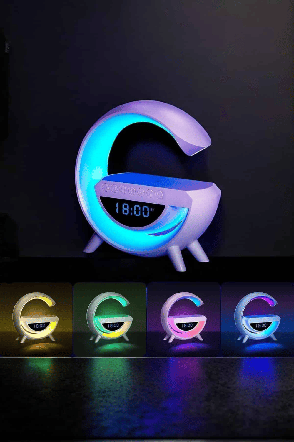 Android Uyumlu Akıllı Bluetooth Hoparlör Kablosuz Şarj Cihazı Standı