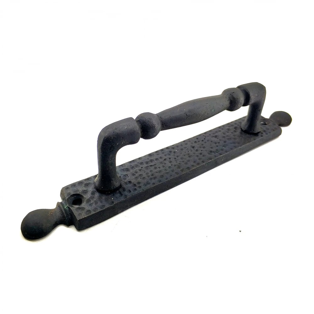 Antika Tarz Dekoratif Pirinç Misket Çekme Kapı Kolu - 223x33 Mm, Oksit