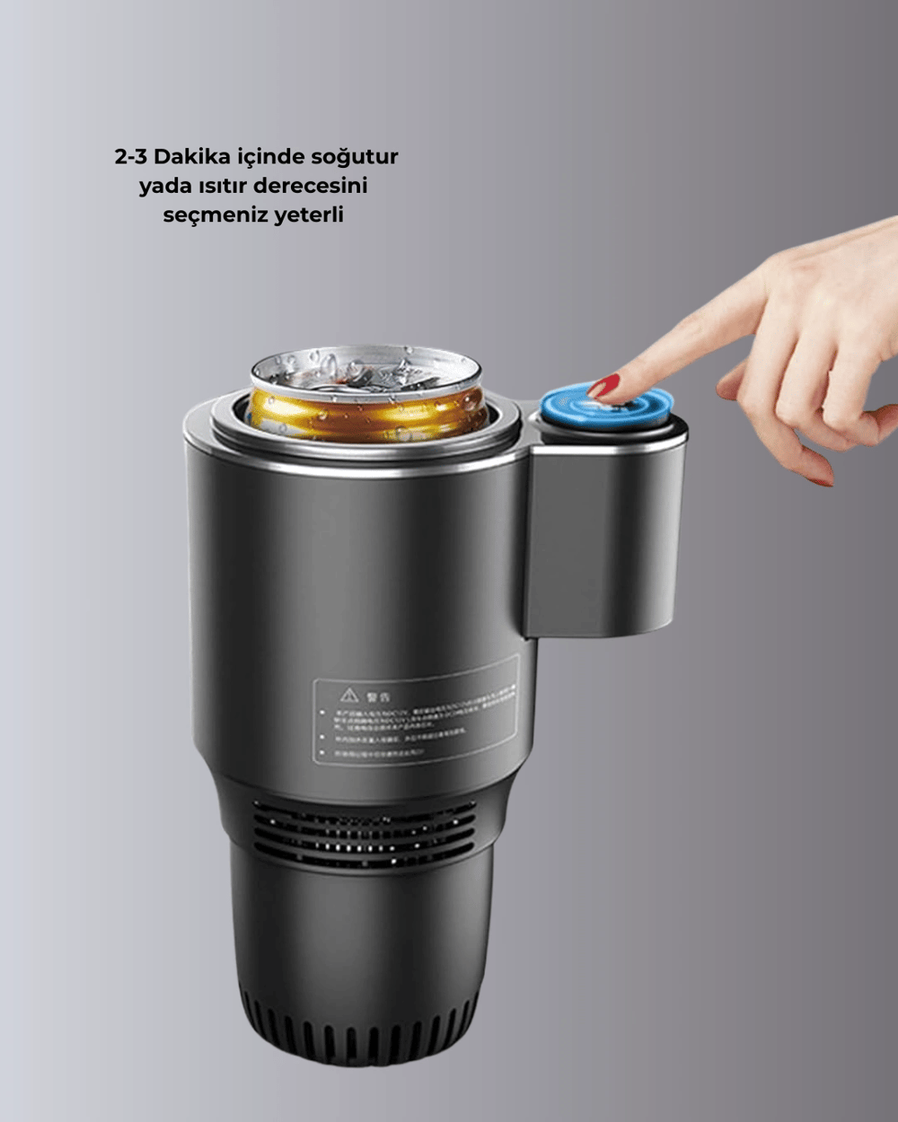 Araba Bardaklığı Isıtma Soğutma Ayarlı Çakmak Girişli Akıllı Model