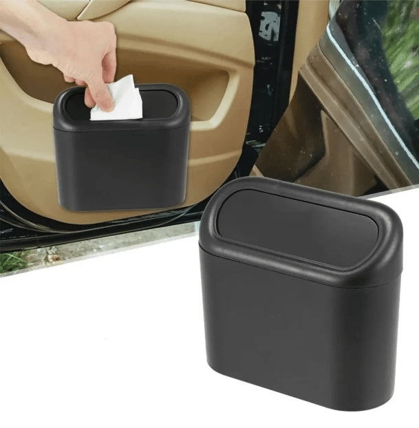 Araba Çöp Kutusu Kapaklı Organizer Siyah Bx40