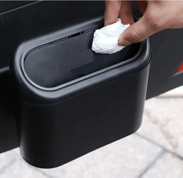 Araba Çöp Kutusu Kapaklı Organizer Siyah Bx40