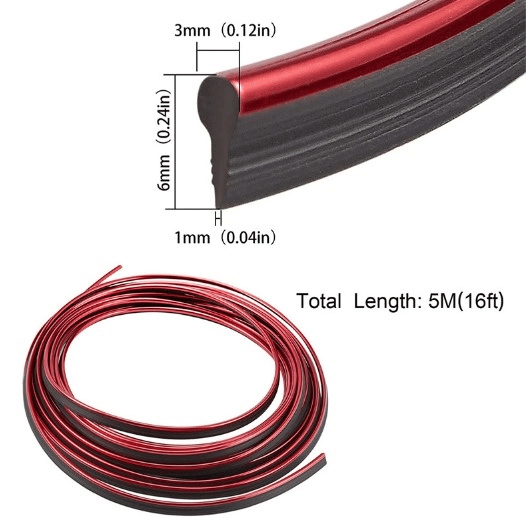 Araba Dekorasyon Şeridi 5 Metre Trim Şeridi Bx40