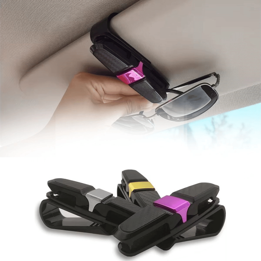 Araç İçi Güneşliğe Takılan 2'li Gözlük,kart,para Takmalık Aparat Bx40