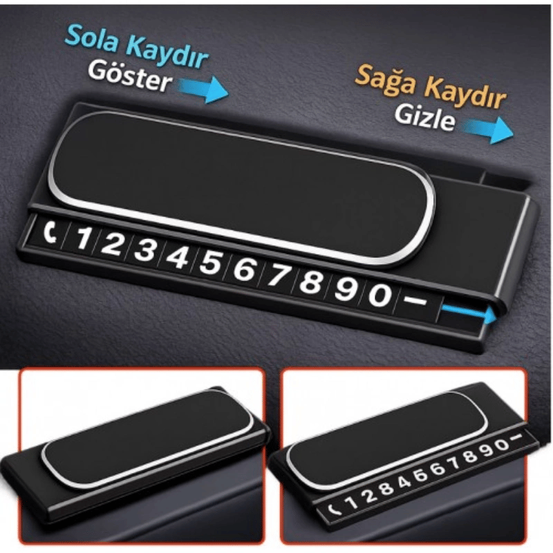 Araç İçi Numaratör - Kayar Kapaklı - Fosforlu Torpido Üstü