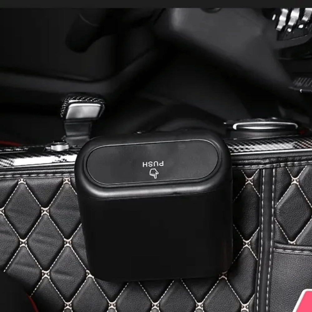 Araç İçi Takılarak Sabitlenebilen Mini Kapaklı Çöp Kovası Bx40