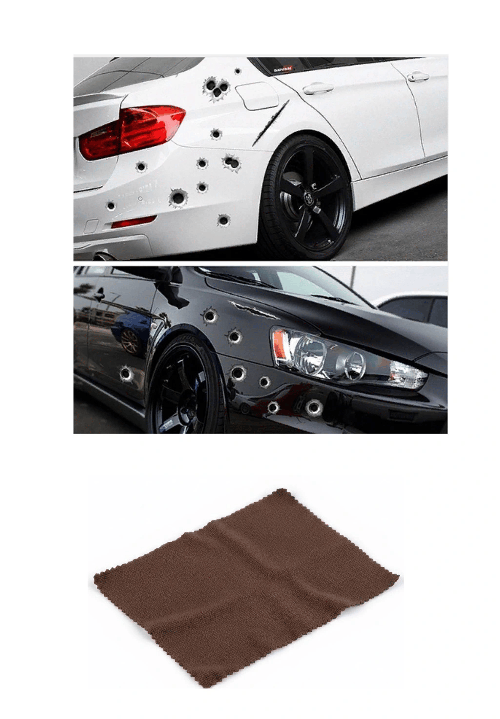 Araç Sticker Seti Yara Bere Oto Sticker Yara Şeklinde 3d