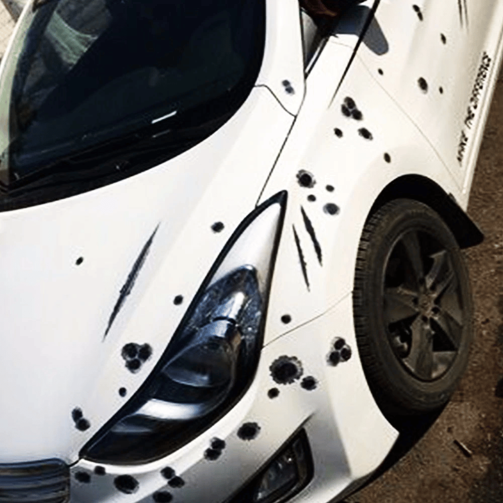 Araç Sticker Yara Bere Oto Sticker Yara Şeklinde 3d