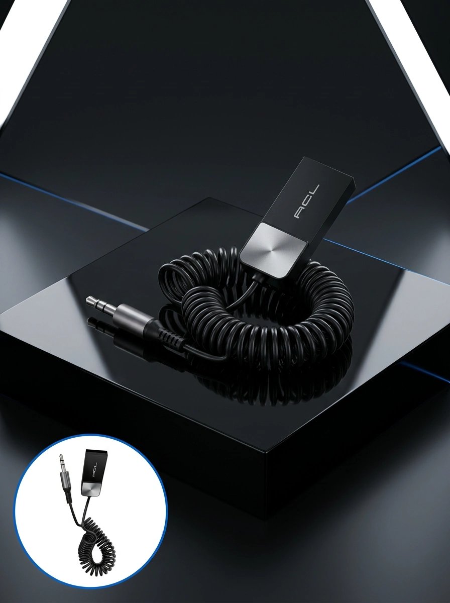 Araç ve Ev Ses Sistemleri İçin Bluetooth AUX Adaptörü