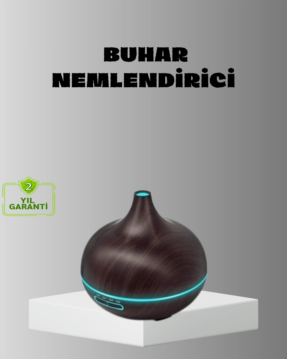 Aromaterapi Difüzörü 550 ml Ultrasonik Nemlendirici Otomatik Kapanma Özellikli