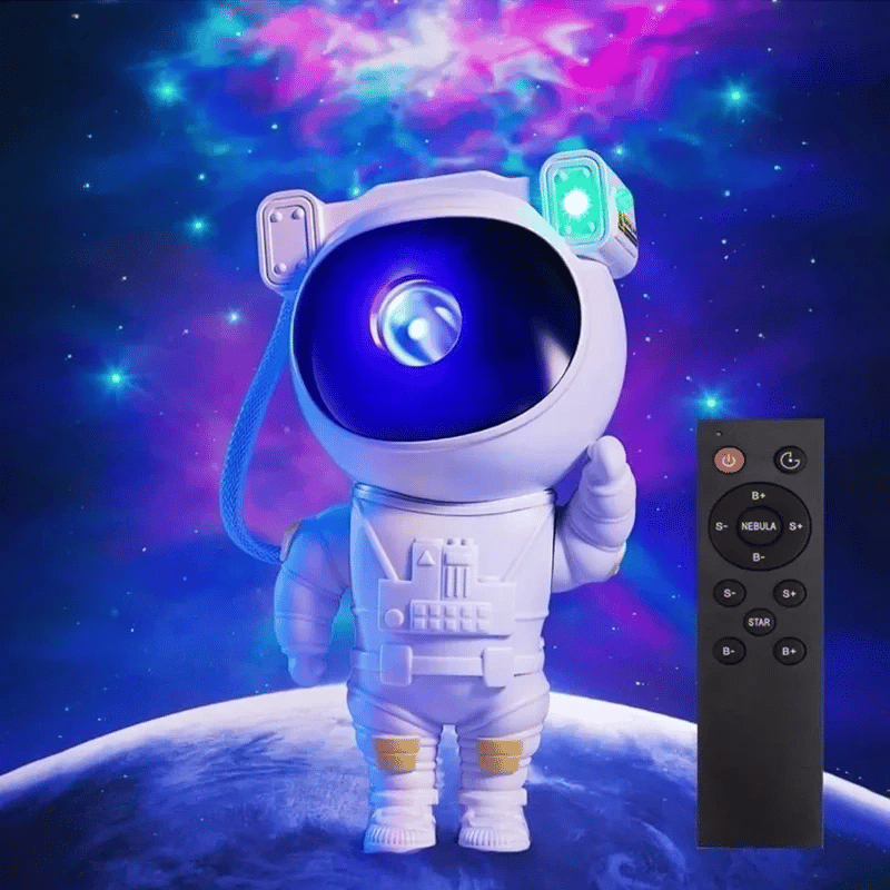 Astronot, Galaksi, Projektör, Uzaktan Kumandalı, Gece Lambası Bwr-47 Bx40