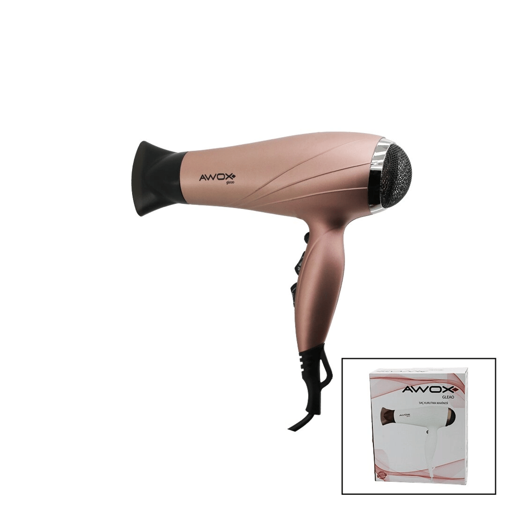 Awox Gleao  Rose-gold  Saç Kurutma - Fön Makinesi  Soğuk Üfleme   2 Kademe Fan - 3 Kademe Sıcaklık   2000w Bx40