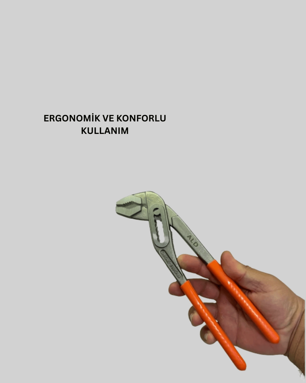 Ayarlanabilir Kurbağacık Pense Boru Anahtarı Çelik Malzeme