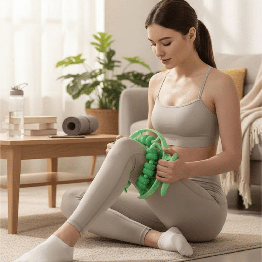 BUFFER® 13 Tekerlekli Circular Lenfatik Masaj Roller – Selülit Giderici, Cilt Sıkılaştırıcı, Bacak Kol Sırt Masaj Aleti