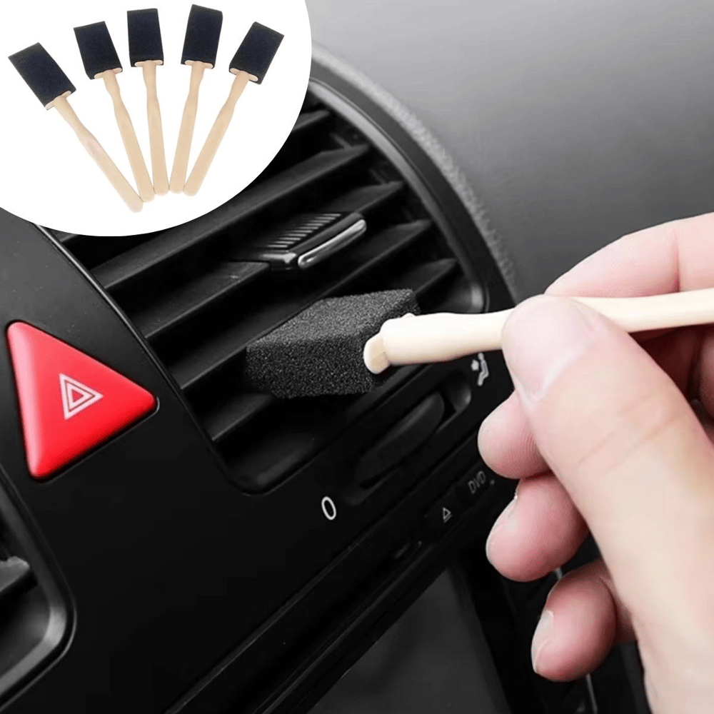 BUFFER® 5li Araba Havalandırma Temizleme Fırçaları Klima Çıkışları,Toz Alma&Otomobil İçi Detaylı Mini Temizlik Aparatları