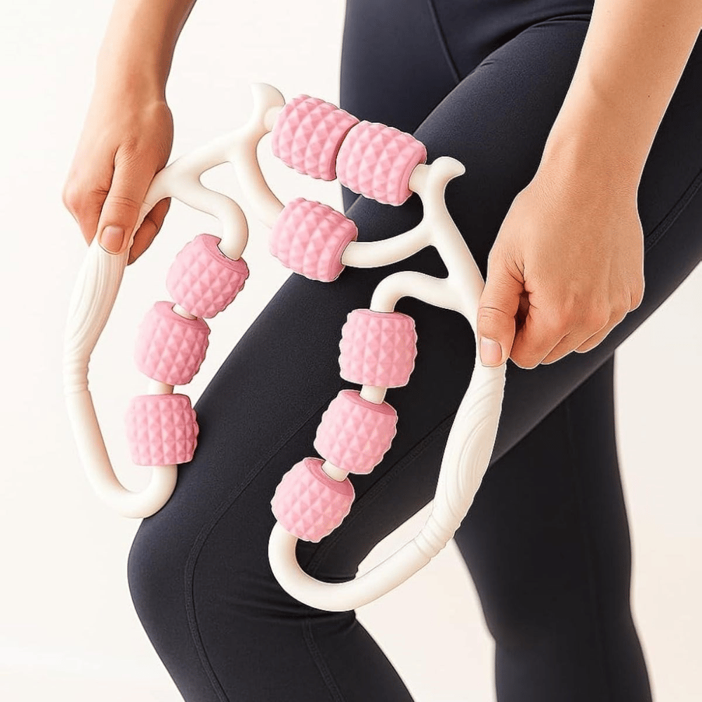 BUFFER® 9 Tekerlekli Lenfatik Masaj Roller – Selülit Giderici, Cilt Sıkılaştırıcı, Bacak Kol Sırt Masaj Aleti