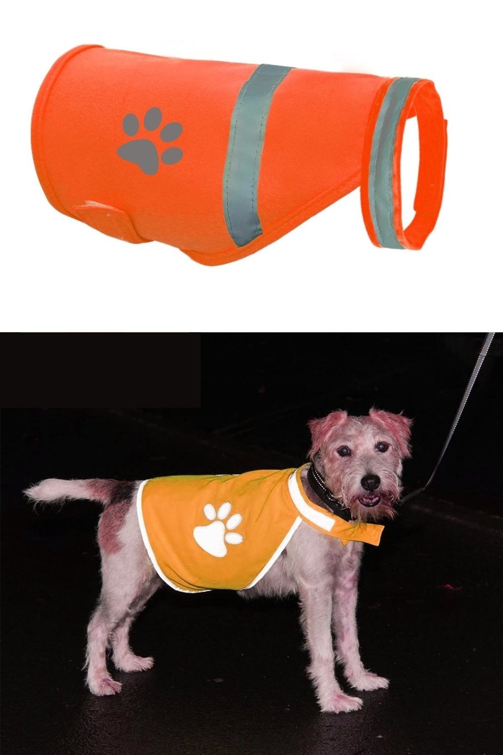 BUFFER® Gece Görüşlü Reflektör Kumaşlı Cırt Cırtlı Köpek Yeleği Medium