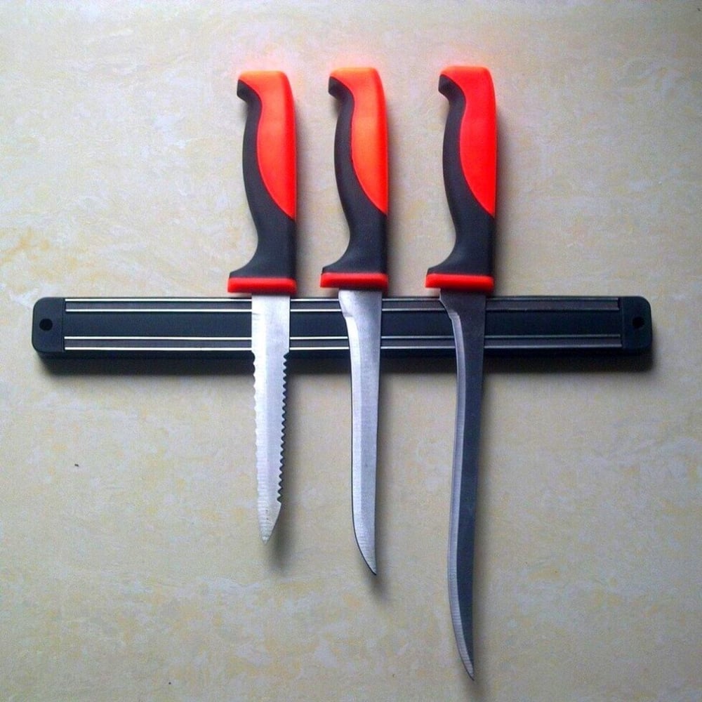 BUFFER® Mıknatıslı Paslanmaz Duvar Bıçak Askısı Standı 55 Cm Aparat