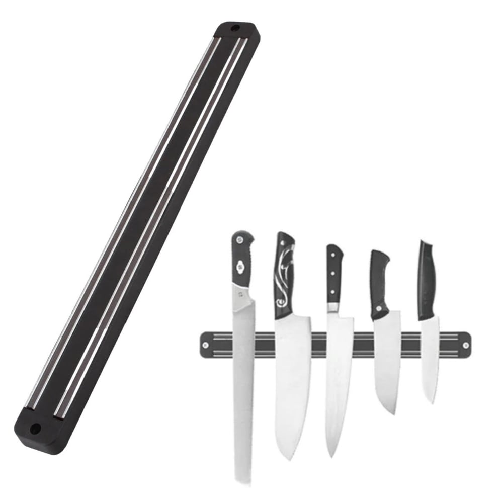 BUFFER® Mıknatıslı Paslanmaz Duvar Bıçak Askısı Standı 55 Cm Aparat