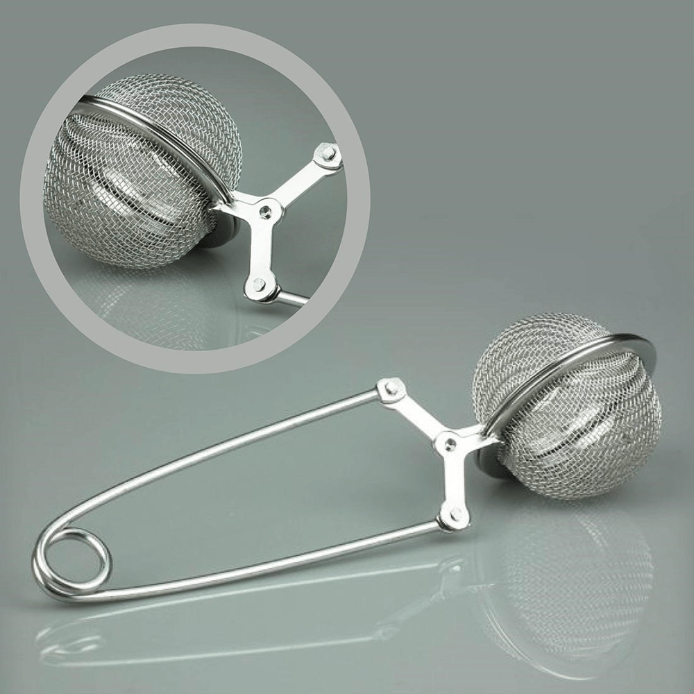 BUFFER® Paslanmaz Metal Pratik Kolay Bitki Çayı Demleme Süzgeci Aparatı