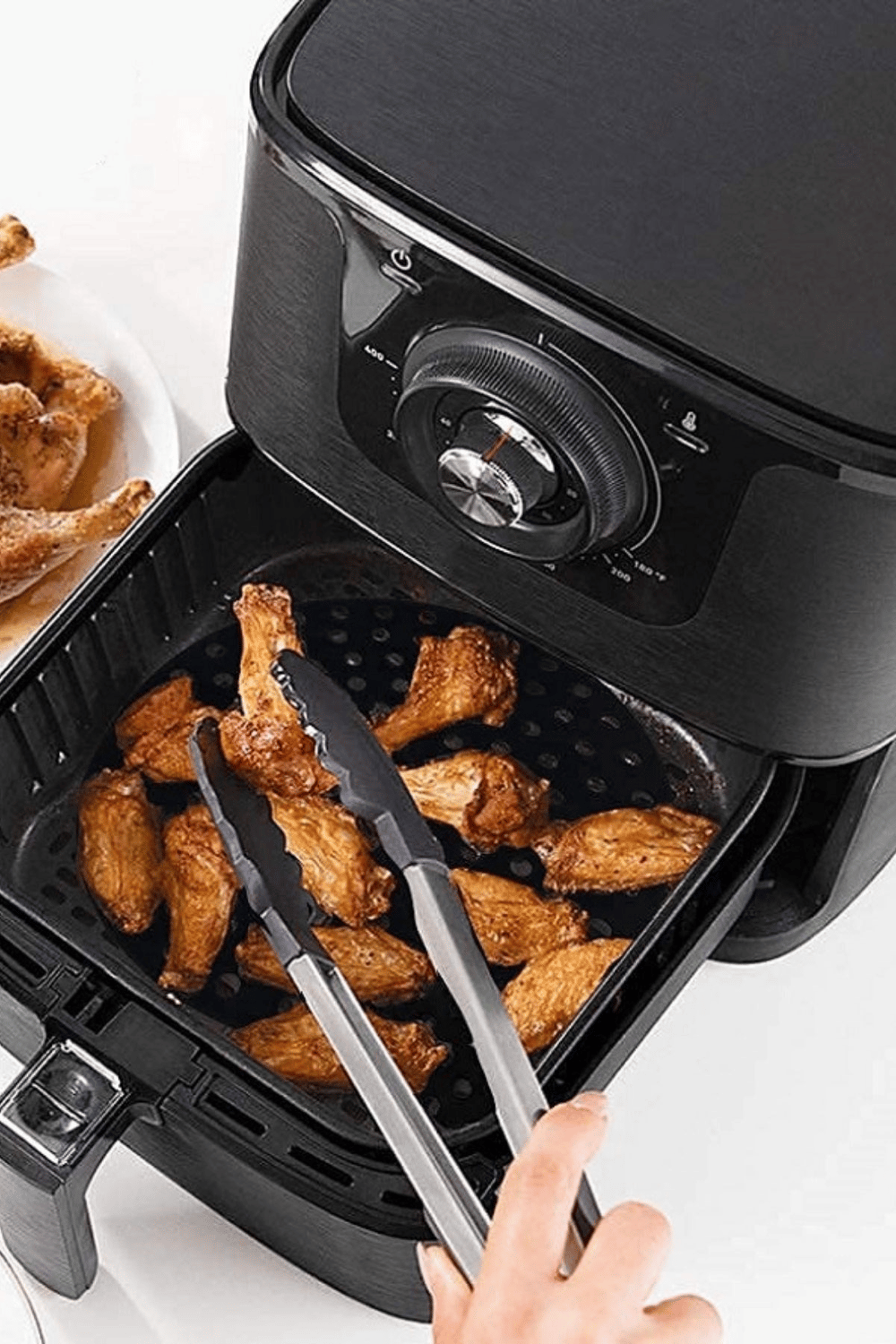 BUFFER® Siyah Isıya Dayanıklı Yıkanılabilir Silikon Fırın Ve Airfryer Yuvarlak Model Pişirme Matı 20 Cm