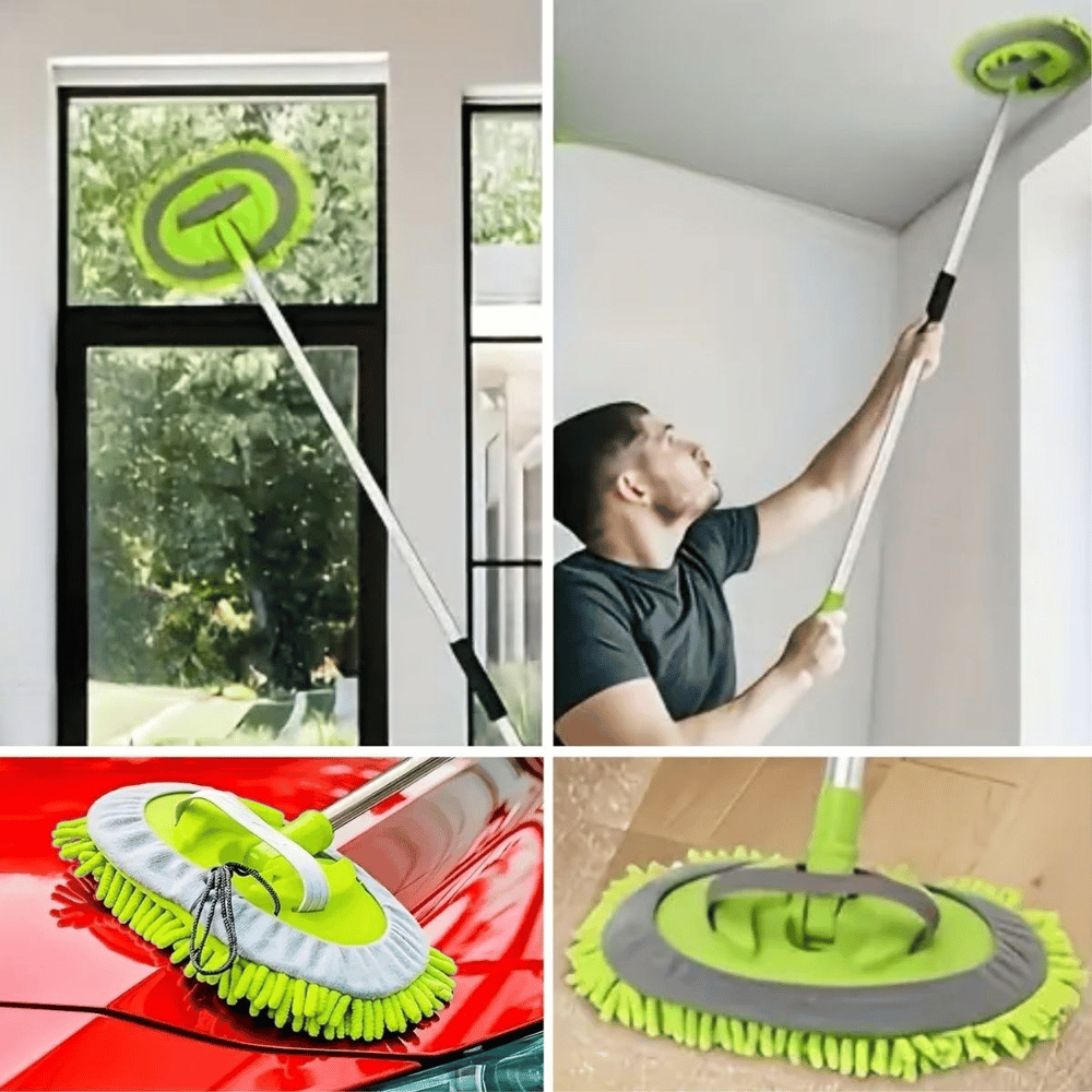 BUFFER® Yedek Mikrofiber Bezli Oto Yıkama Mop Seti