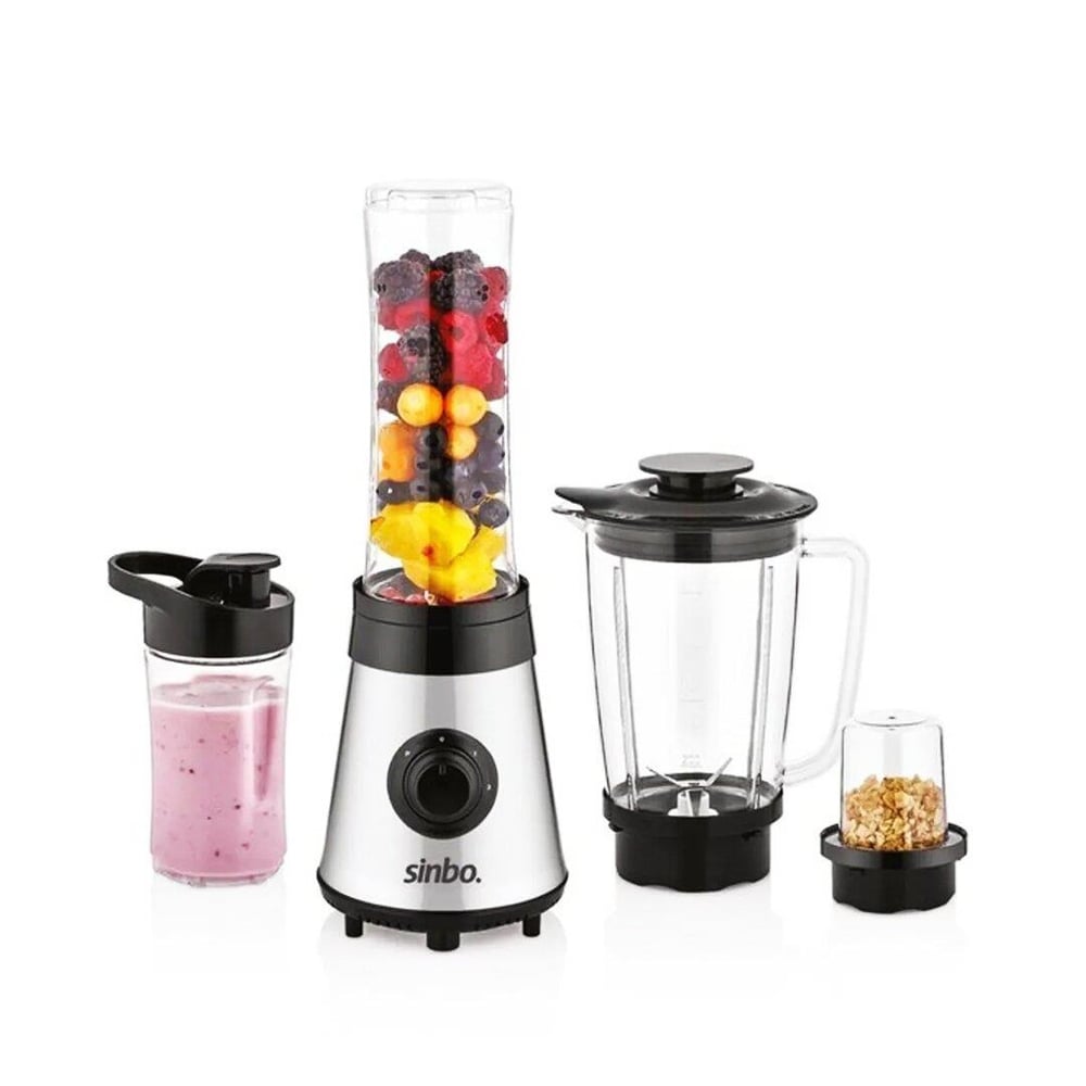 BUZ KIRICI - KAHVE ÖĞÜTÜCÜ HAZNELİ - ŞİŞELİ ÇOK AMAÇLI SMOOTHIE BLENDER 800ML - 500W SHB-3190 (3936)