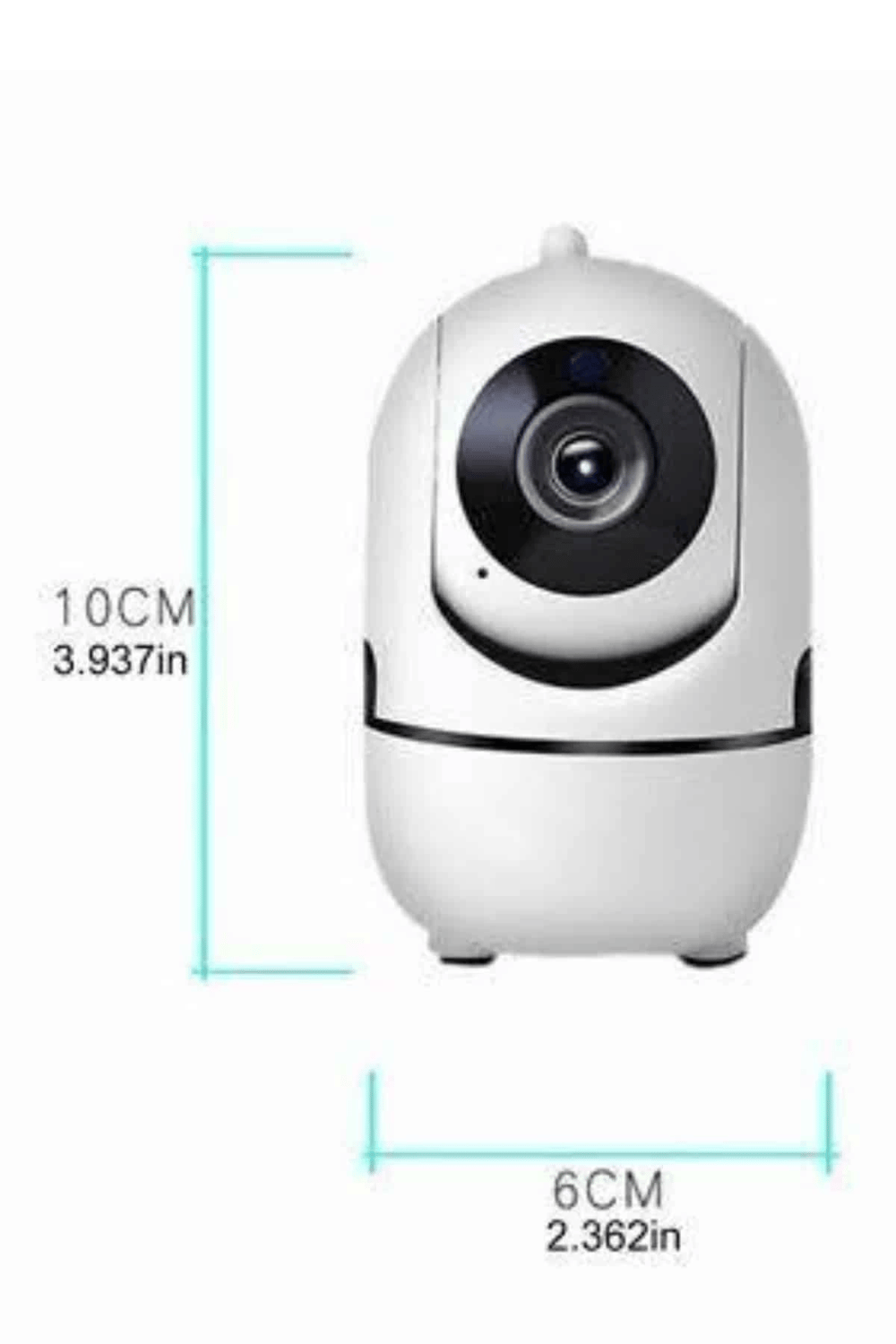 Baby Kamera Kablosuz 720P Beyaz 360 Derece Wifi Kamera Full HD 1080p