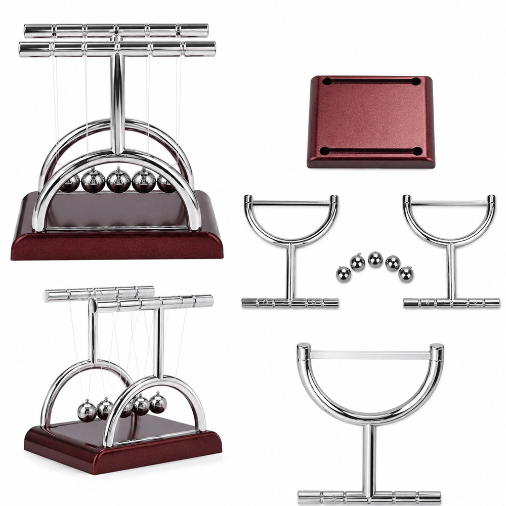 Balance Balls Orta Newton - Metal Denge Topları Masa Üstü Bx40