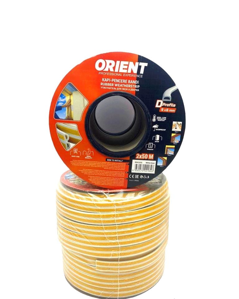 Beyaz 100mt2x50mtbobin Fitil Kapı Pencere Bant Bx40