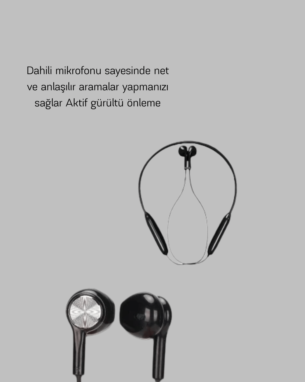 Bluetooth 5.0 ANC Kulaklık – Dokunmatik Kontrol, Kristal Netliğinde Mikrofonlu