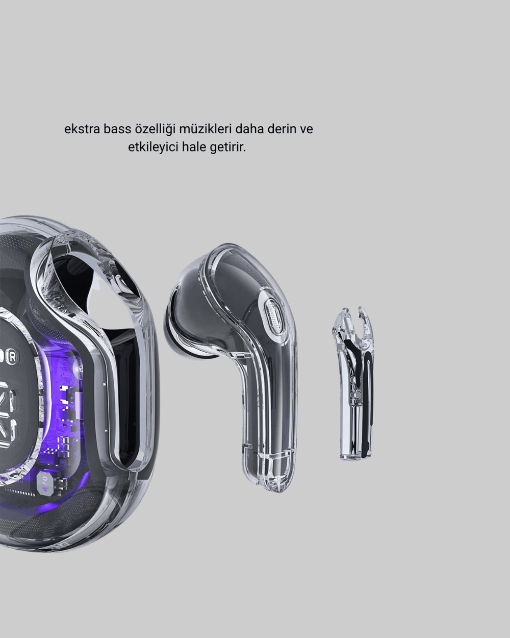 Bluetooth 5.3 TWS Kulaklık Gürültü Engelleyici Üçlü Mikrofonlu Ergonomik Tasarım